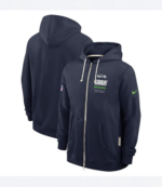 Seattle Seahawks Nike Navy Quarterback Scramble Hoodie 1