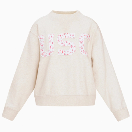Southern California x LoveShackFancy Fleece Mockneck Sweatshirt 1