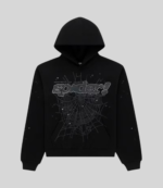 Sp5der Rhinestone Logo Hoodie 3