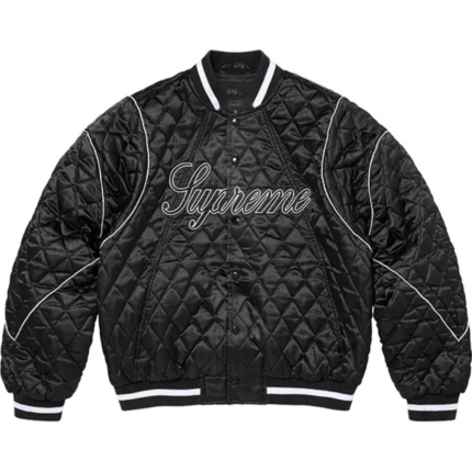 Supreme Quilted Satin Bomber Jacket 1