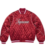 Supreme Signature Satin Varsity Jacket 3