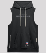 2026 Cincinnati Bengals Sideline Sleeveless Hooded Shirt 1
