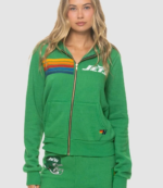2026 New York Jets x Aviator Nation Premium Zip Hoodie 2