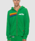 2026 New York Jets x Aviator Nation Premium Zip Hoodie1