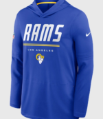 2026 Sean McVay Rams Sideline Long Sleeve Hooded T-Shirt 1