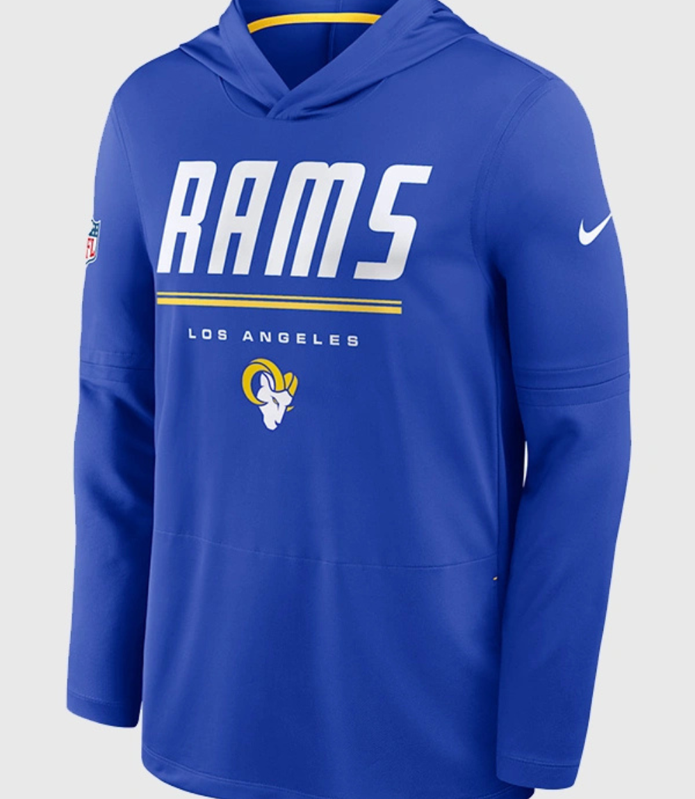 2026 Sean McVay Rams Sideline Long Sleeve Hooded T-Shirt 1 2026 Sean McVay Rams Sideline Long Sleeve Hooded T-Shirt 1