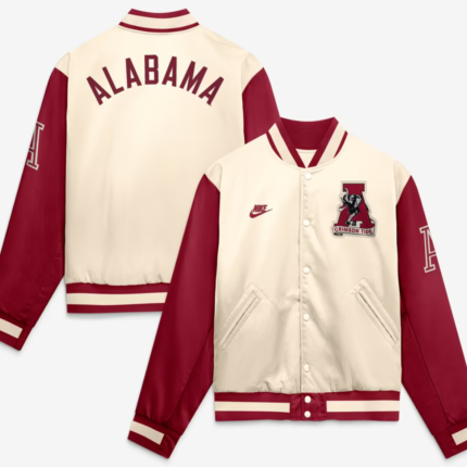 Alabama Crimson Tide x Nike Legacy Varsity Bomber Jacket 1