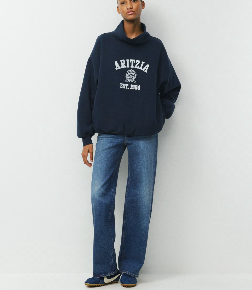 Aritzia Cozy Funnel Neck Sweatshirt 1 Aritzia Cozy Funnel Neck Sweatshirt 1