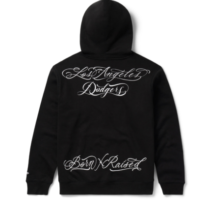Born x Raised x Los Angeles Dodgers Fine Line Premium Hoodie 2
