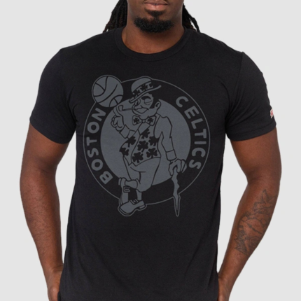 Boston Celtics Homage Logo Blackout T-Shirt 1