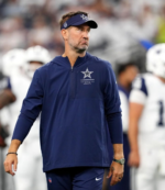 Brian Schottenheimer Dallas Cowboys Quarter-Zip Hooded Jacket 1