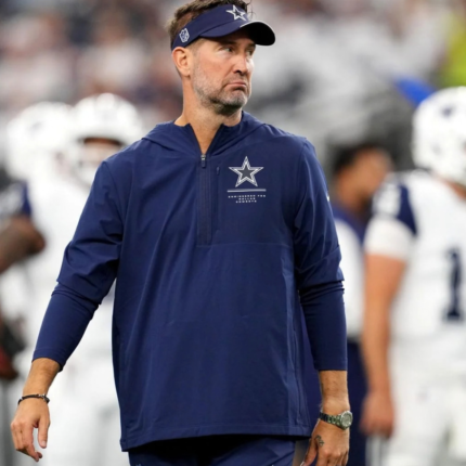 Brian Schottenheimer Dallas Cowboys Quarter-Zip Hooded Jacket 1