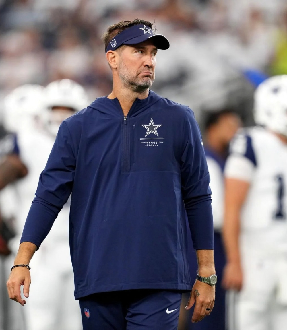 Brian Schottenheimer Dallas Cowboys Quarter-Zip Hooded Jacket 1 Brian Schottenheimer Dallas Cowboys Quarter-Zip Hooded Jacket 1