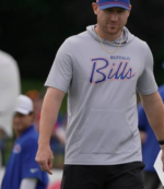 Buffalo Bills Joe Brady 2026 Preseason Hooded Short-Sleeve Shirt 1