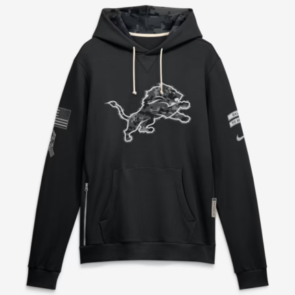 Detroit Lions Salute to Service 2026 Pullover Hoodie 1