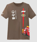 Disney Pixar Lightning McQueen F1 Brown T-Shirt 1