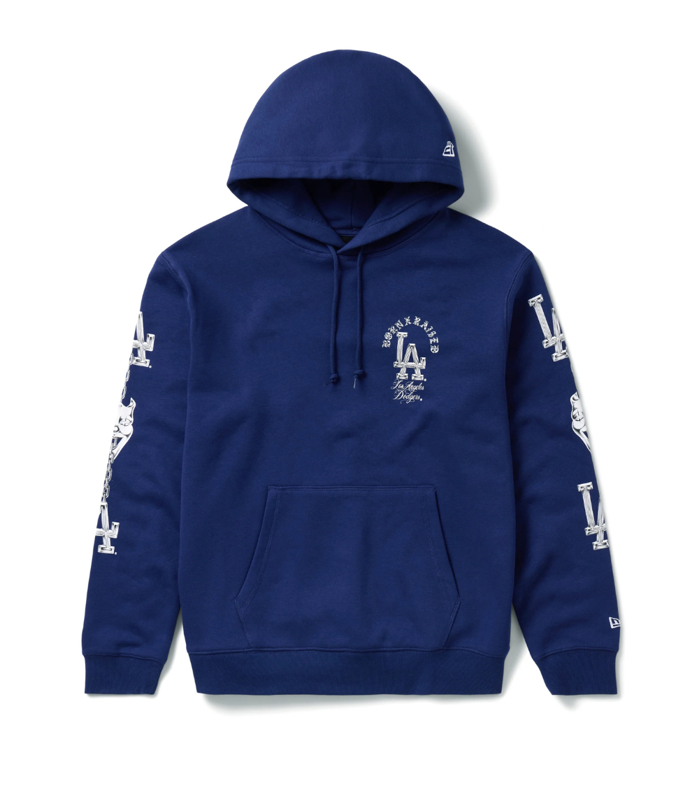 Dodgers Masks x Born X Raised Blue Hoodie 1 Dodgers Masks x Born X Raised Blue Hoodie 1