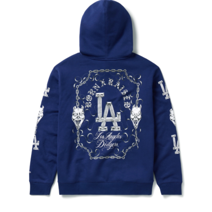 Dodgers Masks x Born X Raised Blue Hoodie 2