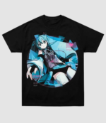 Hatsune Miku x Aiobahn x GEEKS RULE Unisex Black T-Shirt 1