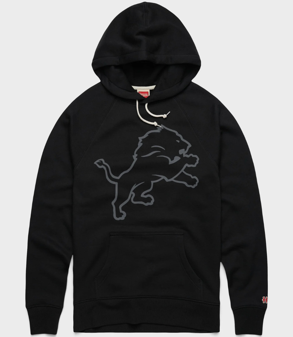 Homage Detroit Lions 2026 Blackout Pullover Hoodie 1 Homage Detroit Lions 2026 Blackout Pullover Hoodie 1