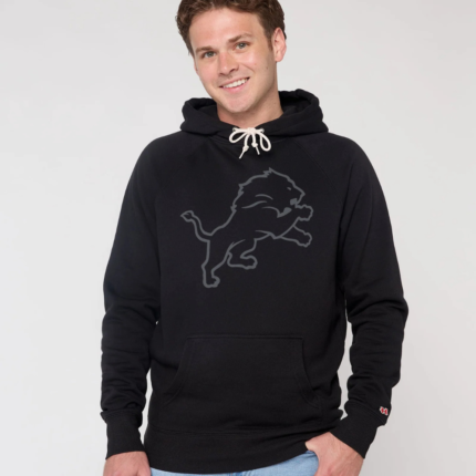 Homage Detroit Lions 2026 Blackout Pullover Hoodie 2