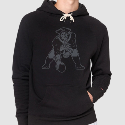 Homage New England Patriots 2026 Blackout Pullover Hoodie 2