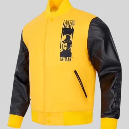 I Am The Night Batman Wool Varsity Jacket 1
