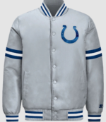 Indianapolis Colts 2026 Starter Courtside Varsity Jacket 1