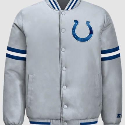 Indianapolis Colts 2026 Starter Courtside Varsity Jacket 1