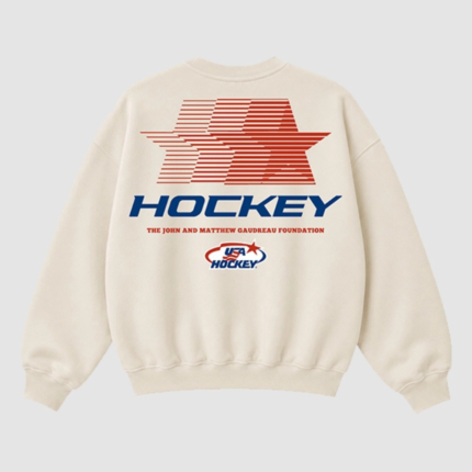 John & Matthew Gaudreau Foundation USA Hockey Crewneck Sweatshirt2