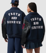 Jordan x Howard University Flight Varsity Jacket 2