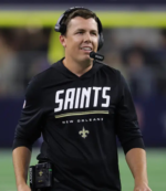 Kellen Moore Saints 2026 Sideline Hooded T-Shirt 1