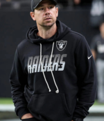 Klint Kubiak Las Vegas Raiders 2026 Sideline Hooded Sweatshirt 3