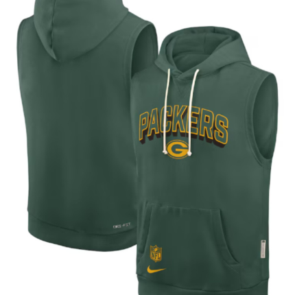 Matt LaFleur Green Bay Packers Sleeveless Hooded Shirt 1