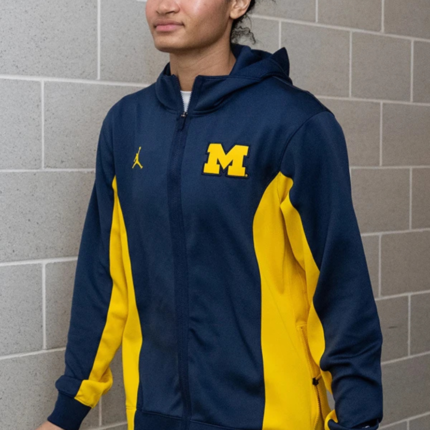 Michigan Wolverines Jordan 2026 Full-Zip Hoodie 1