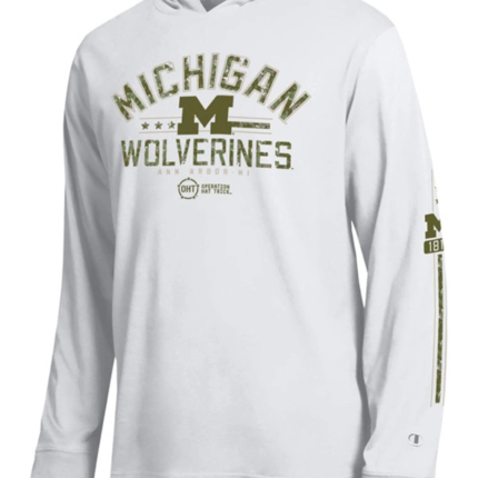 Michigan Wolverines Operation Hat Trick Hooded Game Day T-Shirt