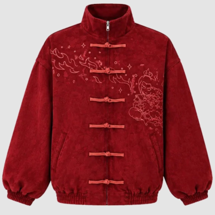 Neptun Avatar Maroon Chinese Jacket 1