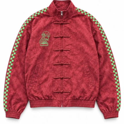 Neptun x Sonic Red Suede Varsity Jacket 1