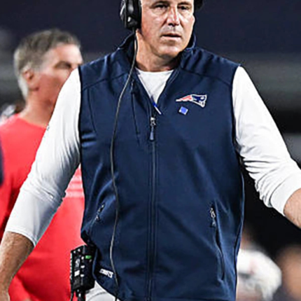 New England Patriots 2026 Preseason Coach Mike Vrabel Vest 1