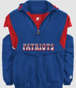 New England Patriots 2026 Starter Throwback Half-Zip Jacket 1