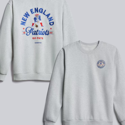 New England Patriots x lululemon Heathered Light Grey Sweatshirt 1