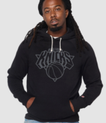 New York Knicks Homage Logo Blackout Hoodie