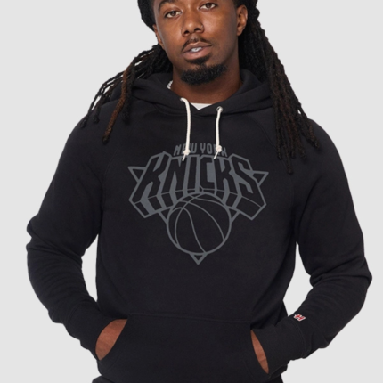 New York Knicks Homage Logo Blackout Hoodie