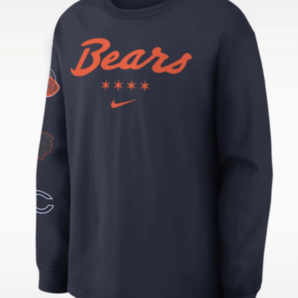 Nike Chicago Bears 2026 Rivalries Navy Long-Sleeve Tee 1