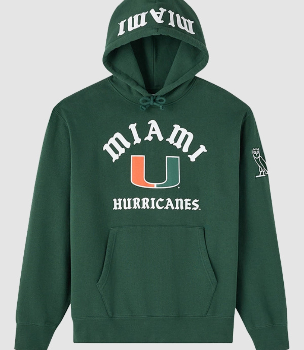 OVO Miami Hurricanes Classic Hoodie 1 OVO Miami Hurricanes Classic Hoodie 1
