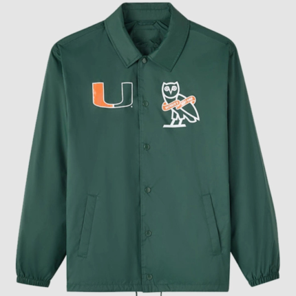 OVO University of Miami Classic Coaches Jacket 1