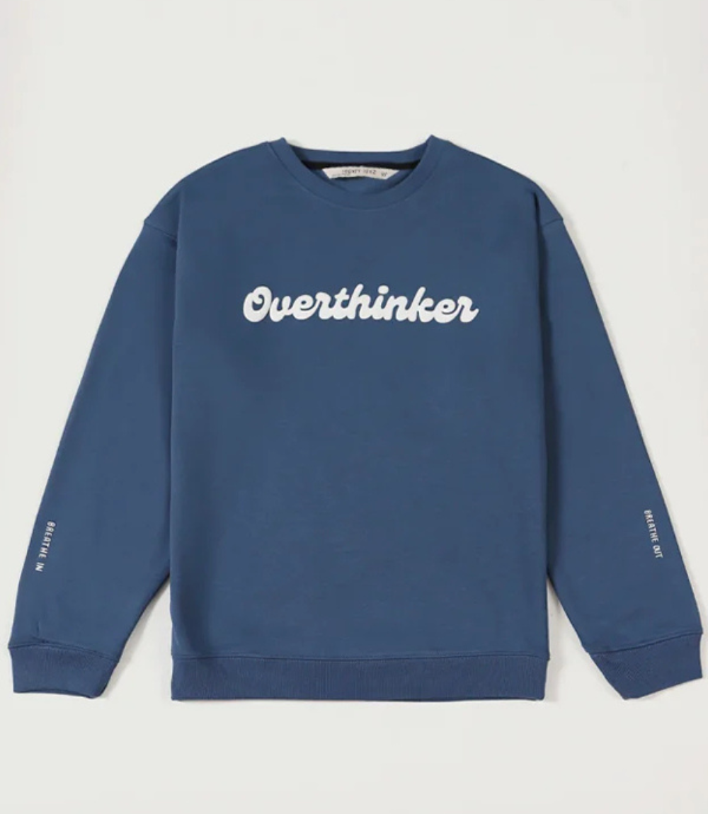 Overthinker Crewneck Sweatshirt 1 Overthinker Crewneck Sweatshirt 1