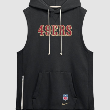 San Francisco 49ers 2026 Nike Rivalries Sleeveless Sideline Hoodie 1