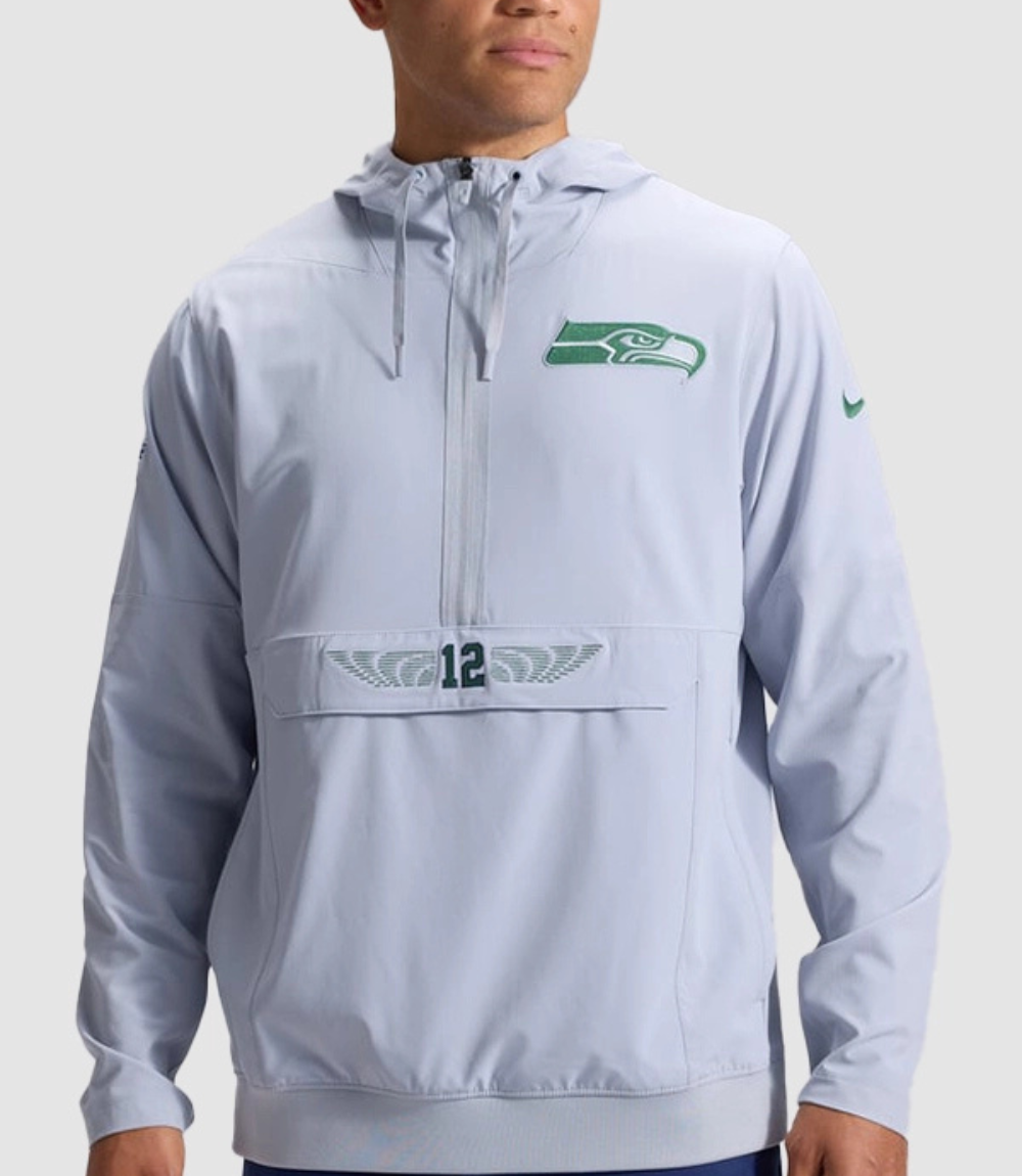 Seattle Seahawks 2026 Nike Rivalries Half-Zip Sideline Anorak 1 Seattle Seahawks 2026 Nike Rivalries Half-Zip Sideline Anorak 1