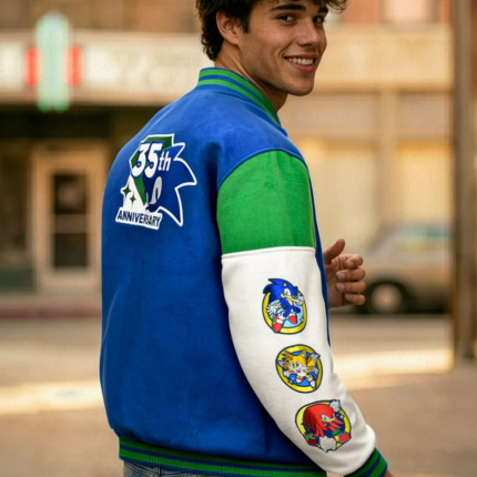 Sonic the Hedgehog 35th Anniversary Letterman Jacket 2